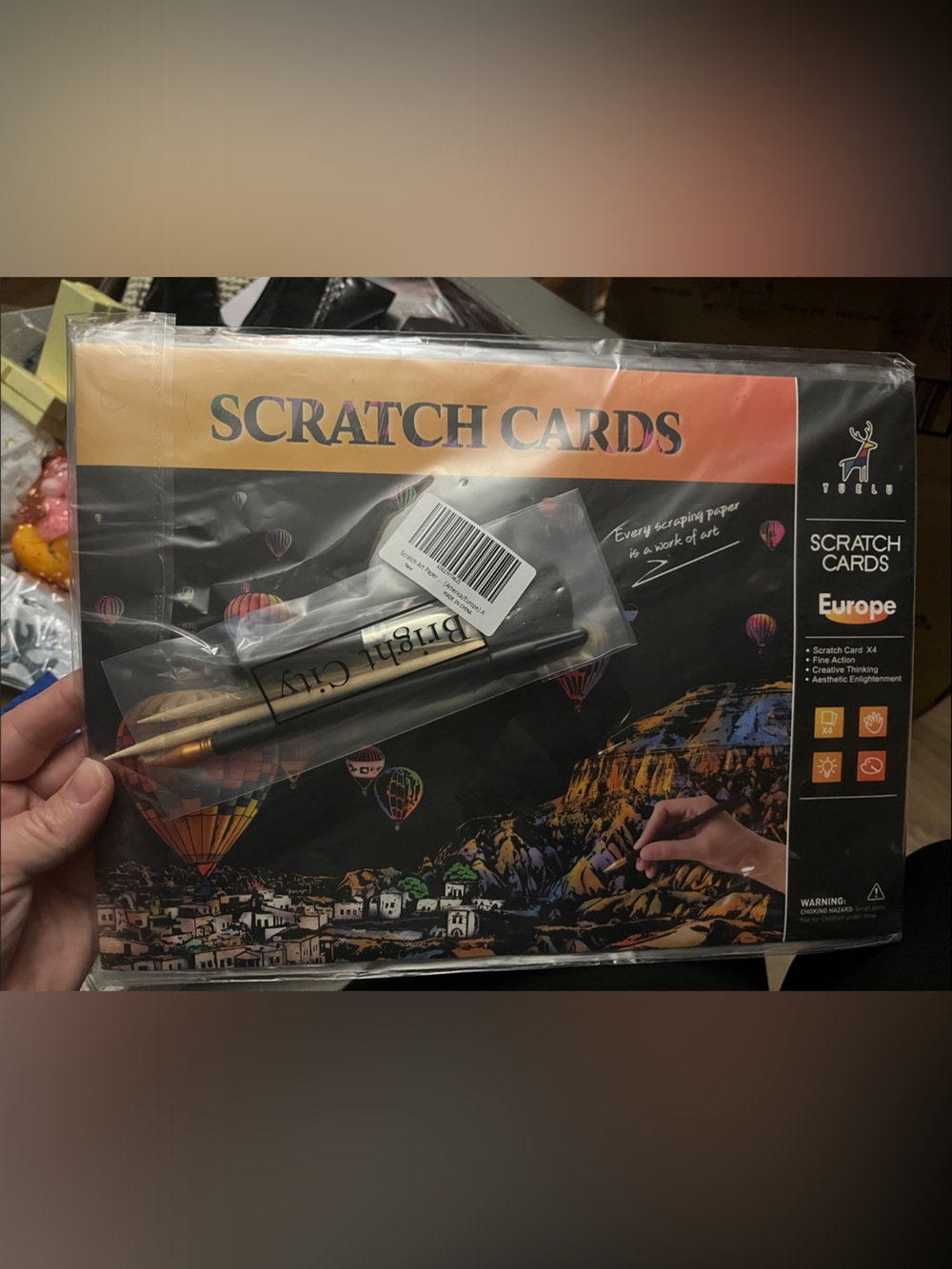 Scratch Cards Art Kit with Scratch Tools